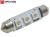 Żarówka Led C10W 42mm 12V 24V DC 3x SMD 5050 Czerwony OPTICON