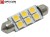 Żarówka Led C10W 42mm 12V 24V DC 6x SMD 5050 Biały  Ciepły 3000K OPTICON