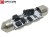 Żarówka Led C10W 42mm 12V 24V DC 6x SMD 5050 Biały  Ciepły 3000K OPTICON
