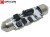 Żarówka Led C10W 42mm 12V 24V DC 6x SMD 5050 Biały Neutralny 4500K OPTICON
