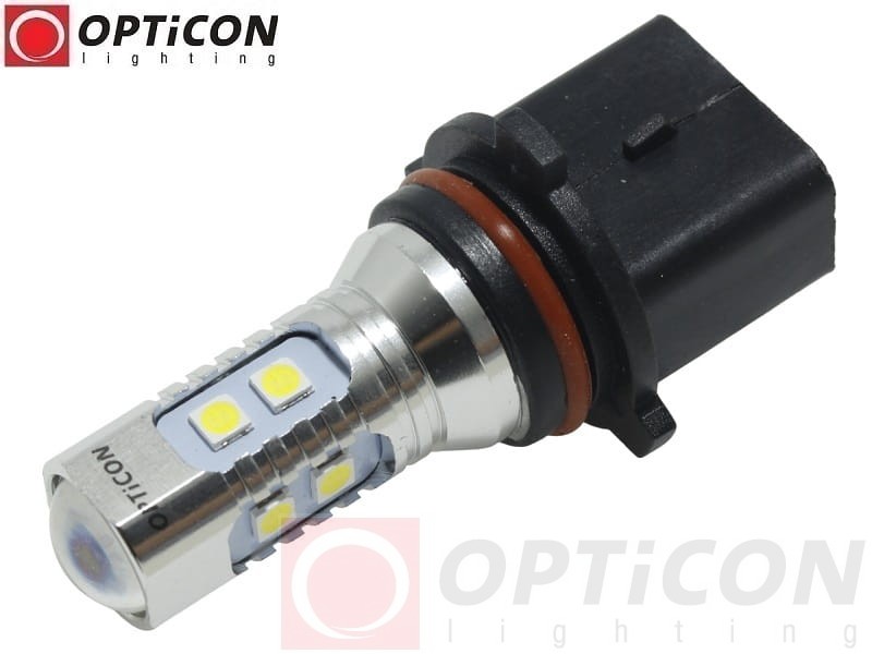 Żarówka Led P13W 12V DC 10x SMD 3030 Biały Zimny 6000K CANBUS OPTICON PREMIUM
