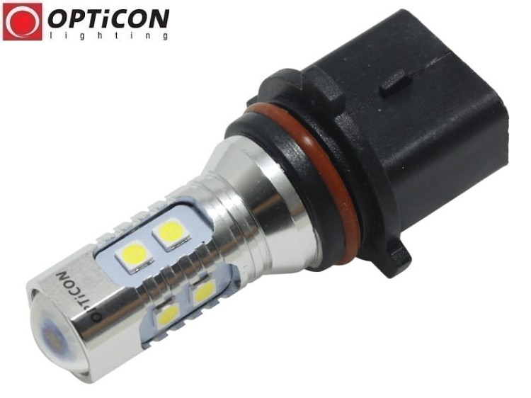 Żarówka Led P13W 12V DC 10x SMD 3030 Biały Zimny 6000K CANBUS OPTICON PREMIUM