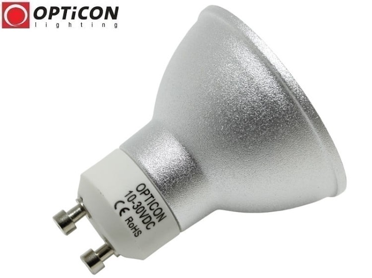 Żarówka LED GU10 4W 10-30V DC 27x SMD 2835 Biały Neutralny 4500K 12V 24V OPTICON