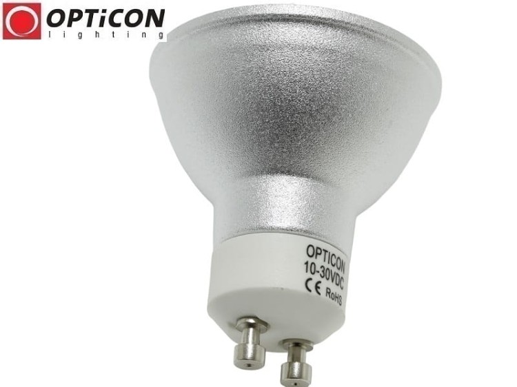 Żarówka LED GU10 4W 10-30V DC 27x SMD 2835 Biały Neutralny 4500K 12V 24V OPTICON