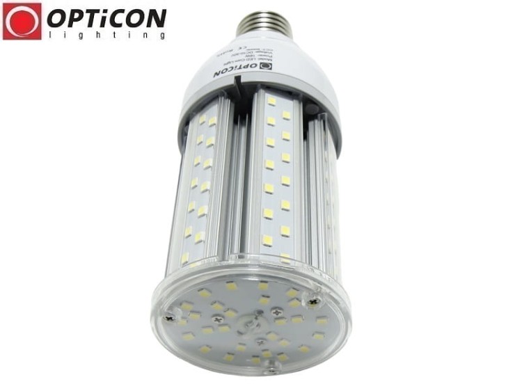 Żarówka LED E27 16W 10-30V DC 112x SMD2835 Biały Zimny 6000K 12V 24V OPTICON