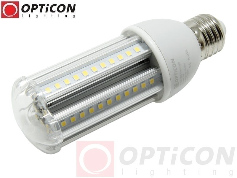 Żarówka LED E27 7W 10-30V DC 54x SMD2835 Biały Neutralny 4500K 12V 24V OPTICON