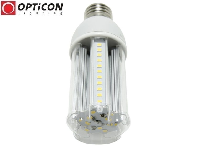 Żarówka LED E27 7W 10-30V DC 54x SMD2835 Biały Neutralny 4500K 12V 24V OPTICON