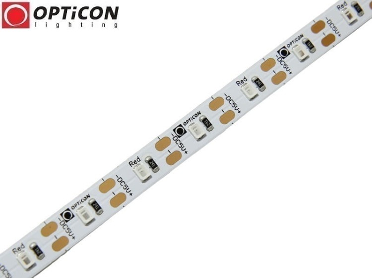 Taśma LED 5V 300 SMD 2835 8mm IP20 3,6W/m Czerwony OPTICON PREMIUM