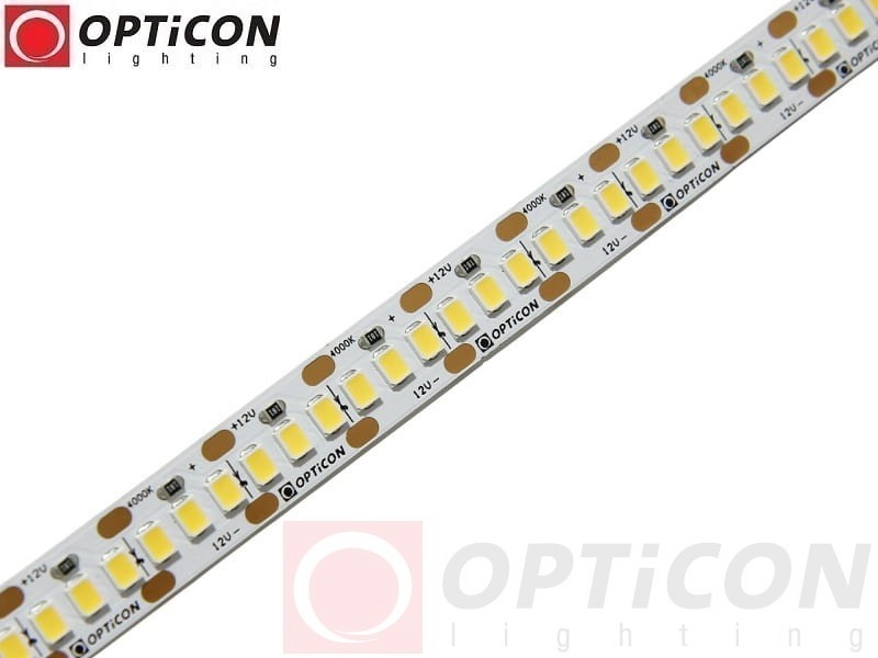 Taśma LED 12V 1200 SMD 2835 10mm IP20 19,2W/m Biały Neutralny 4000K OPTICON PREMIUM