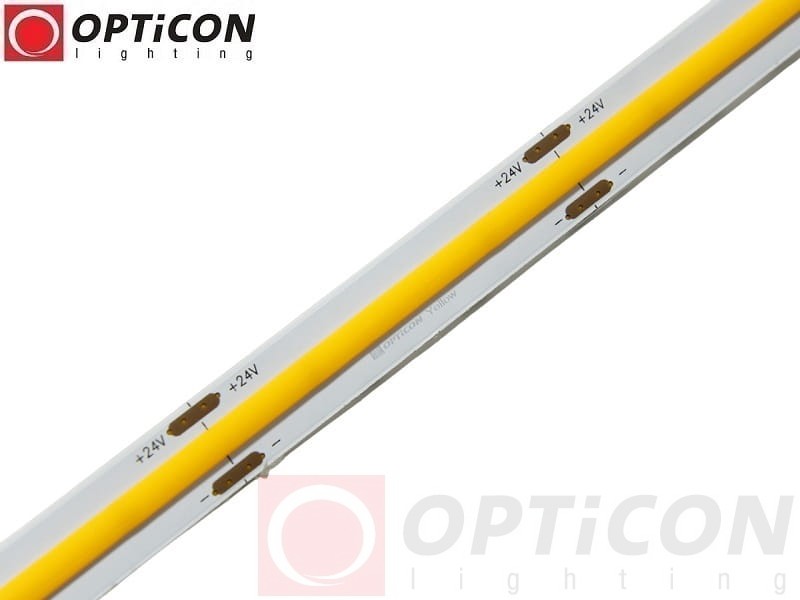 Taśma LED 24V COB 2400 SMD 10mm IP20 10W/m Żółty OPTICON PREMIUM
