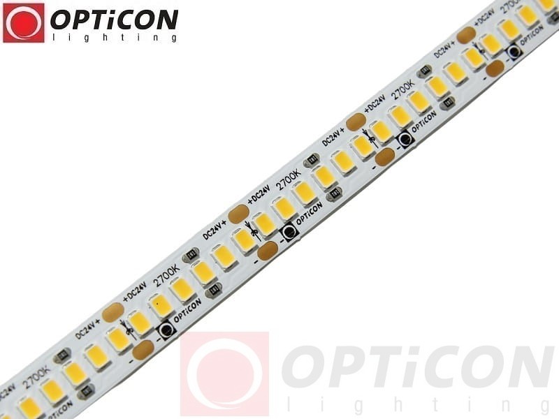 Taśma LED 24V 1200 SMD 2835 10mm IP20 19,2W/m Biały Ciepły 2700K OPTICON PREMIUM