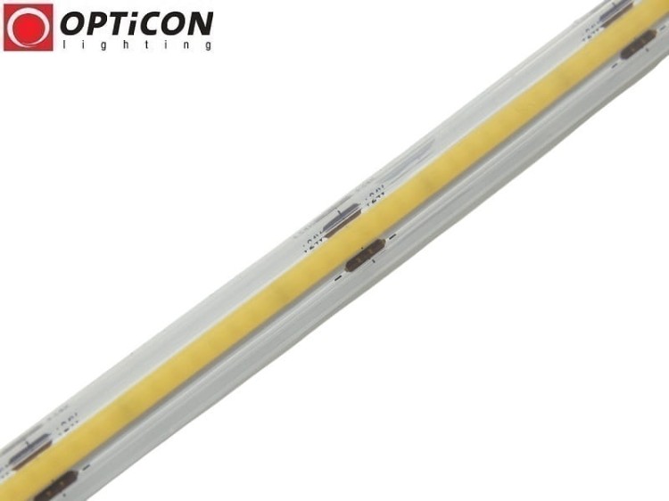 Taśma LED 24V COB 1600 SMD 10mm IP68 8W/m Biały Zimny 6000K OPTICON PREMIUM