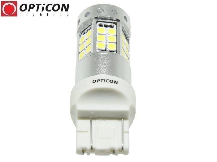 Żarówka Led W21/5W T20 7443 12V 42x SMD 3030 Biały Zimny 6000K CANBUS OPTICON PREMIUM