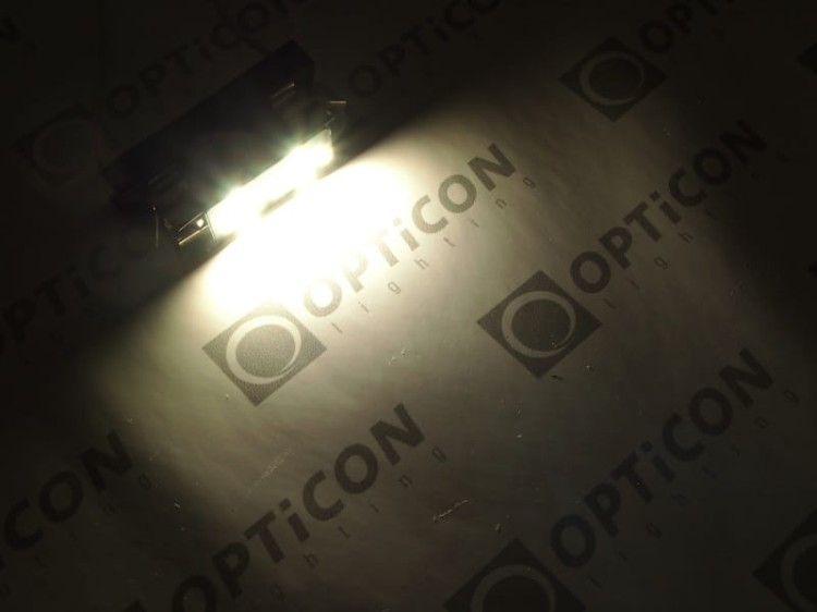 Żarówka Led C5W 31mm 12V DC 9x SMD 3030 Biały Neutralny 4500K OPTICON