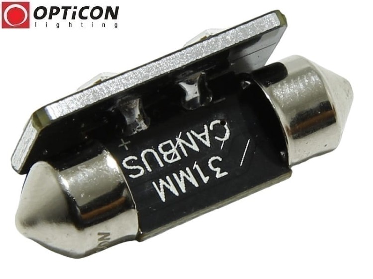 Żarówka Led C5W 31mm 12V DC 9x SMD 3030 Biały Neutralny 4500K OPTICON