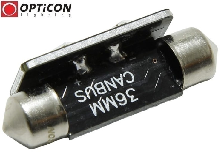 Żarówka Led C5W 36mm 12V DC 9x SMD 3030 Biały Neutralny 4500K OPTICON