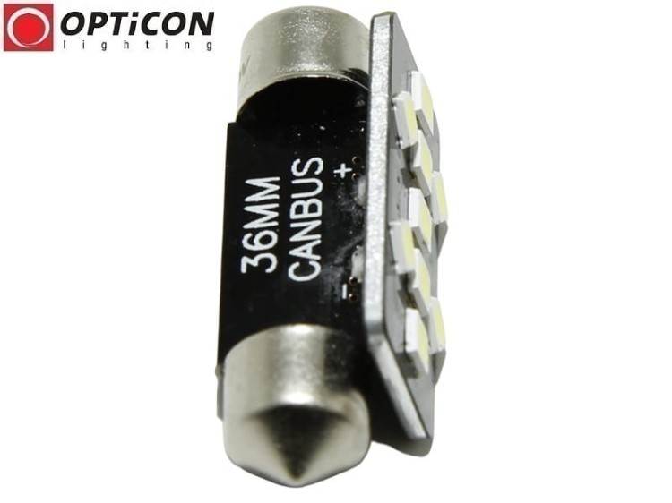 Żarówka Led C5W 36mm 12V DC 9x SMD 3030 Biały Neutralny 4500K OPTICON