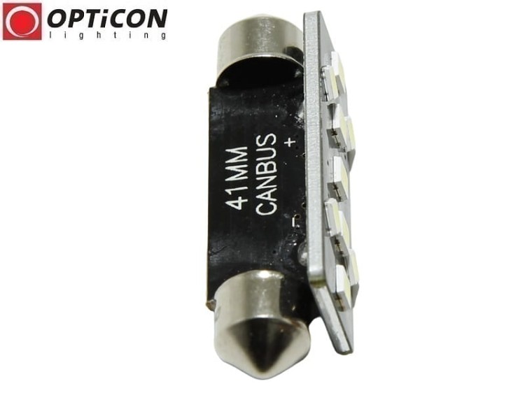 Żarówka Led C10W 42mm 12V DC 9x SMD 3030 Biały Ciepły 3000K OPTICON