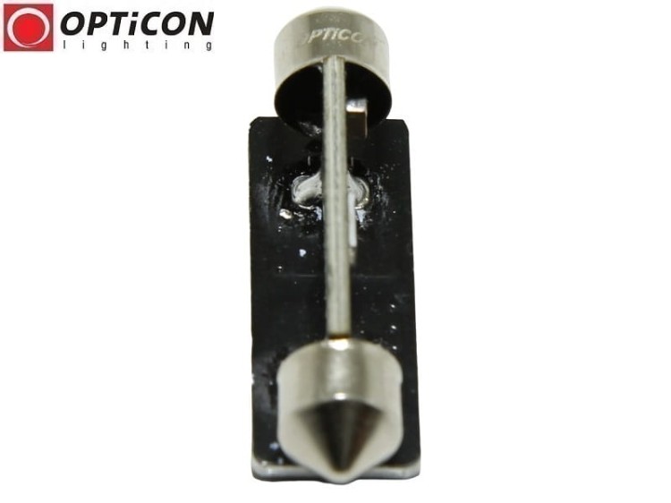 Żarówka Led C10W 42mm 12V DC 9x SMD 3030 Biały Ciepły 3000K OPTICON