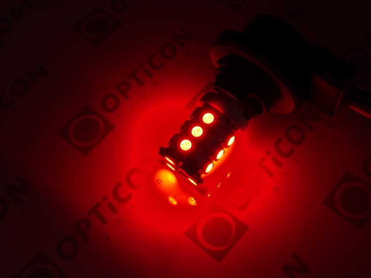 Żarówka Led P27/7W 3157 30x SMD5050 DUAL COLOR 15/15 RED OPTICON