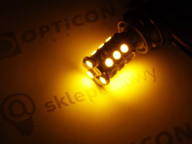 Żarówka Led P21/5W Bay15d 1157 30x SMD5050 DUAL COLOR 15/15 CW OPTICON
