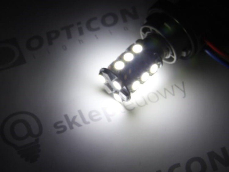 Żarówka Led P21/5W Bay15d 1157 30x SMD5050 DUAL COLOR 15/15 CW OPTICON