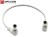 Konektor DC 5,5/2,1mm Biały Żeński Dwustronny - dla taśm Led