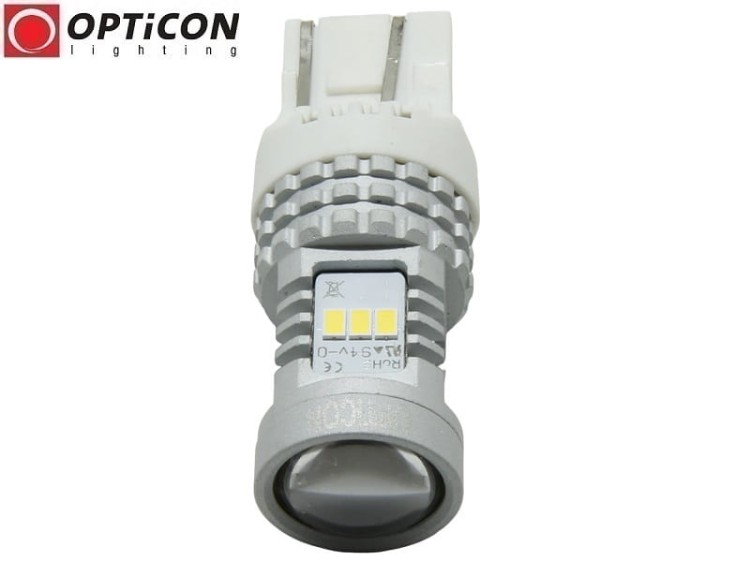 Żarówka Led W21/5W T20 7443 12V 14x SMD 3020 Biały Zimny 6000K CANBUS OPTICON PREMIUM