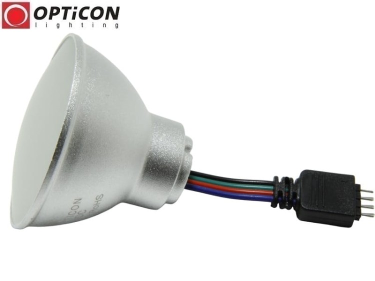 Żarówka LED 24V DC Wielokolorowa RGB dla opraw MR16 / GU10 50mm