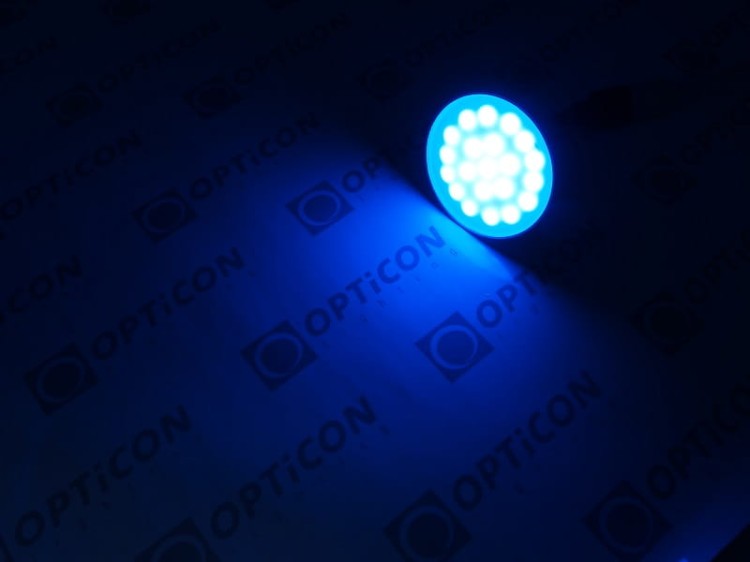 Żarówka LED 24V DC Wielokolorowa RGB dla opraw MR16 / GU10 50mm