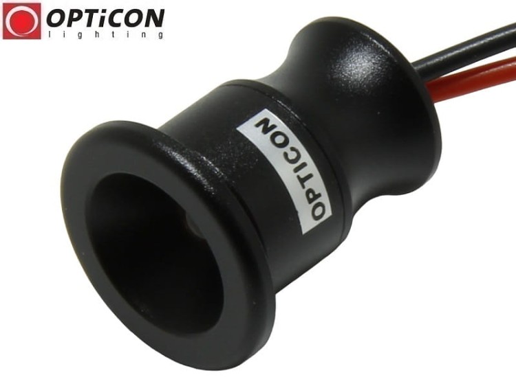 Moduł LED 1W 12V DC 60st IP65 Biały Zimny 6000K OPTICON - Obudowa Czarna