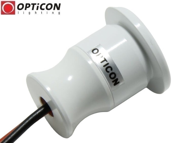 Moduł LED 1W 12V DC 60st IP65 Biały Zimny 6000K OPTICON - Obudowa Biała
