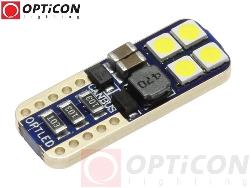 Skoda - Oświetlenie Kabiny LED Żarówka W5W T10 Opticon PREMIUM - 1 sztuka