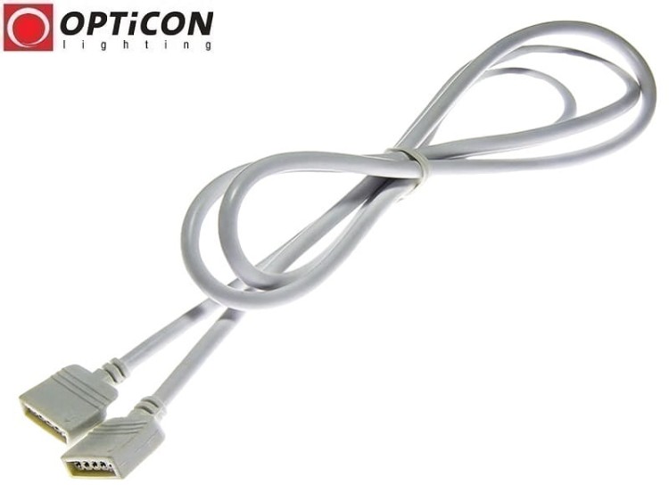 Konektor Szybkozłączka Przedłużka 100cm do łączenia Taśm Led RGB / RGBW  {shop_name}