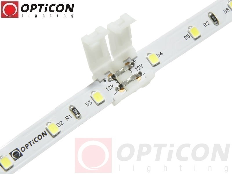 Konektor Szybkozłączka do łączenia dwóch Jednokolorowych Taśm Led 8mm