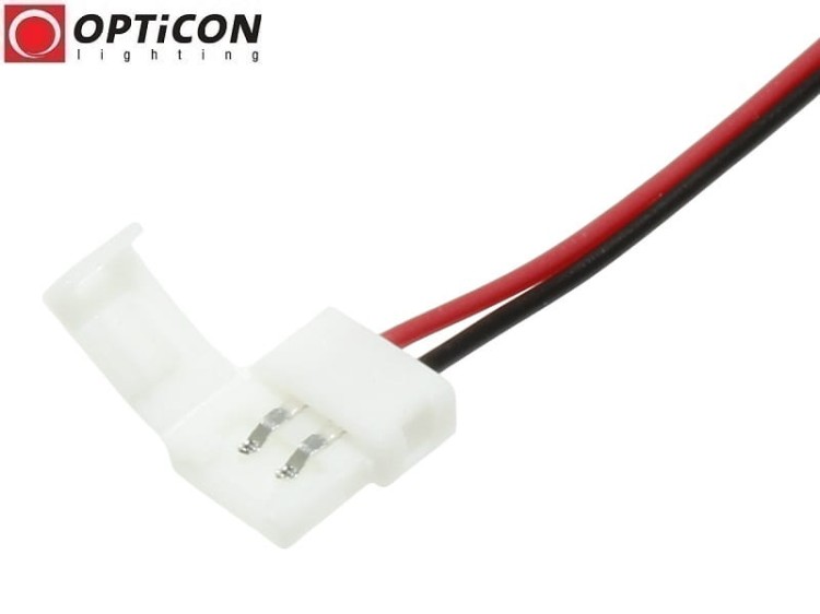 Konektor Szybkozłączka z przewodem do łączenia dwóch Jednokolorowych Taśm Led 8mm