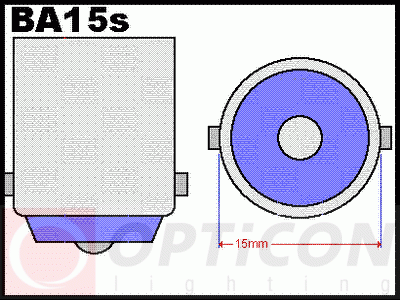 Żarówka Led P21W Ba15s 12V DC 20x SMD3030 Pomarańczowy CANBUS OPTICON PREMIUM