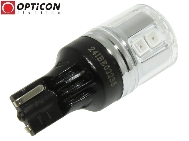 Żarówka Led W16W T15 12V 12x SMD 3030 Czerwony CANBUS OPTICON PREMIUM