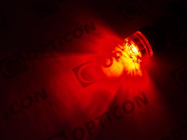 Żarówka Led W21W T20 4x SMD 3030 12V Czerwony OPTICON PREMIUM