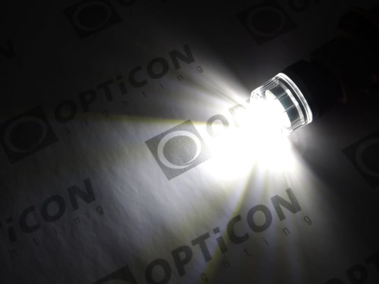 Żarówka Led W21/5W T20 7443 12V 4x SMD 3030 Biały Zimny 6000K OPTICON PREMIUM