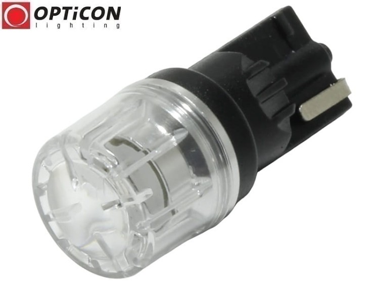 Żarówka Led W5W T10 12V DC 1x SMD3030 Czerwony OPTICON PREMIUM