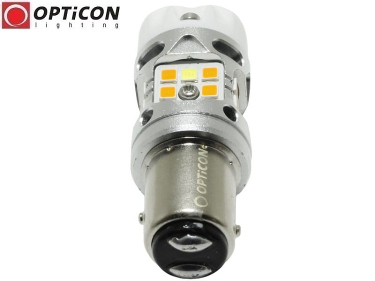 Żarówka Led P21/5W Bay15d 1157 20x SMD 3030 DUAL COLOR 4/16 CW OPTICON PREMIUM