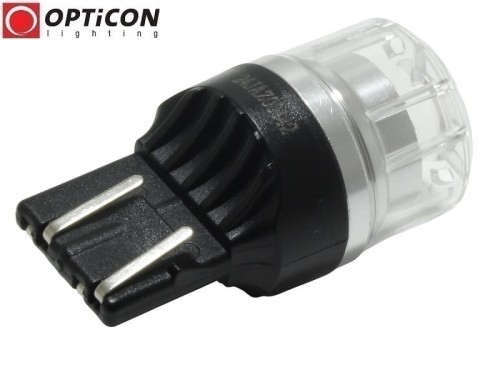 Żarówka Led W21W T20 7440 12V 4x SMD 3030 Biały Zimny 6000K OPTICON PREMIUM