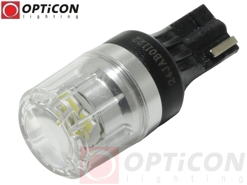 Żarówka Led W16W T15 12V DC 4x SMD 3030 Biały Zimny 6000K CANBUS OPTICON PREMIUM