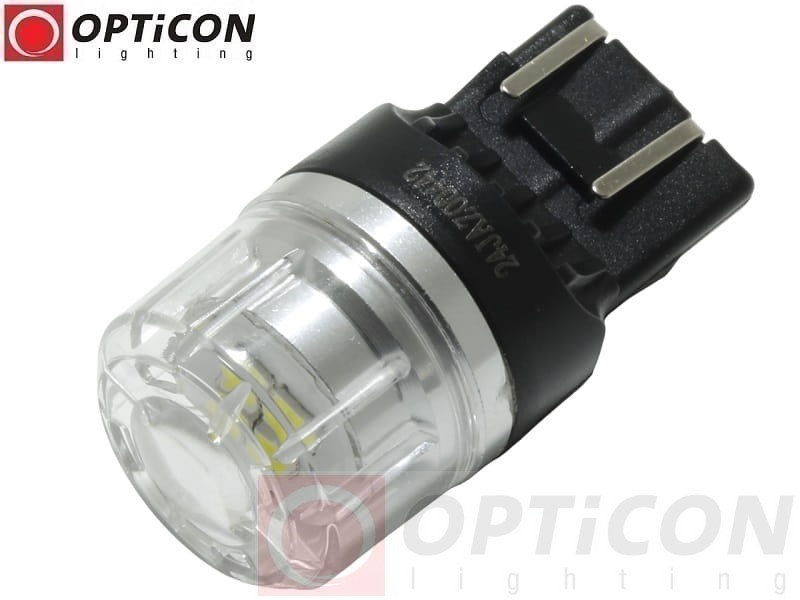 Żarówka Led W21/5W T20 7443 12V 4x SMD 3030 Biały Zimny 6000K OPTICON PREMIUM