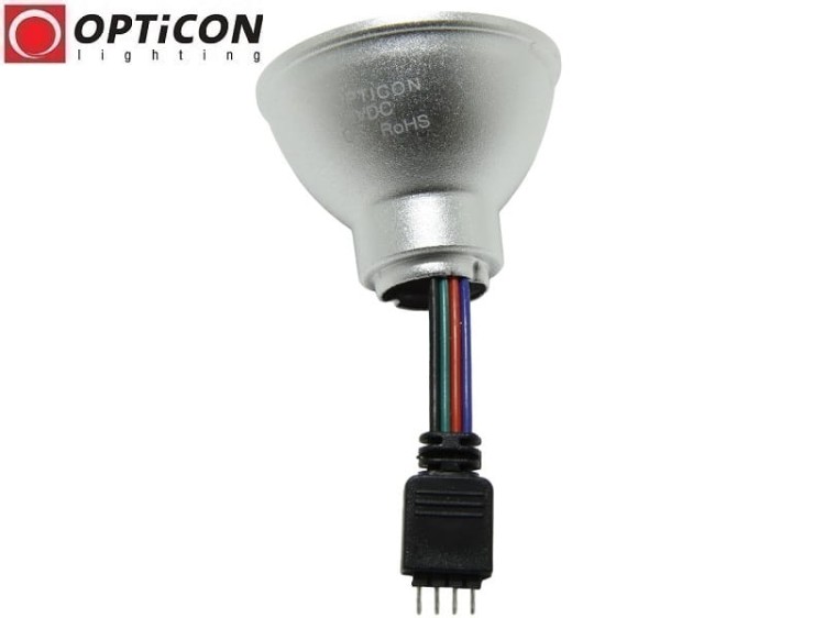 Żarówka LED 12V DC Wielokolorowa RGB dla opraw MR16 / GU10 50mm