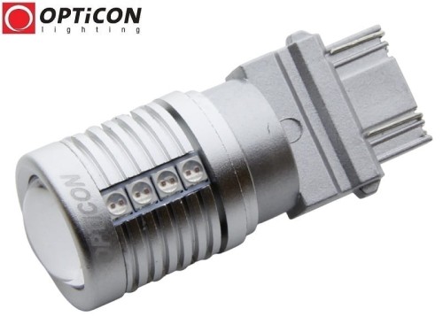 Żarówka Led P27W 3156 12V 20x SMD 3030 Czerwony CANBUS OPTICON PREMIUM
