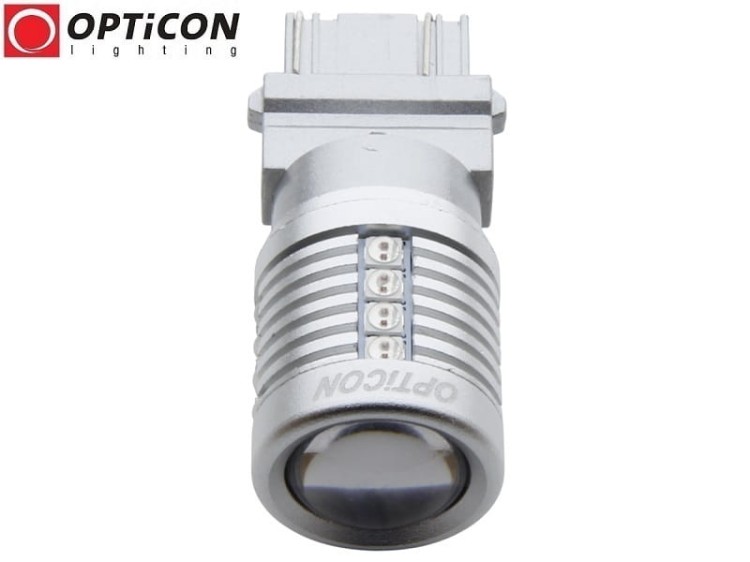 Żarówka Led P27W 3156 12V 20x SMD 3030 Czerwony CANBUS OPTICON PREMIUM