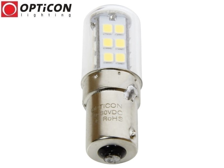 Żarówka LED P21W Ba15s 12V 24V DC 27x SMD 2835 Biały Ciepły 3000K OPTICON