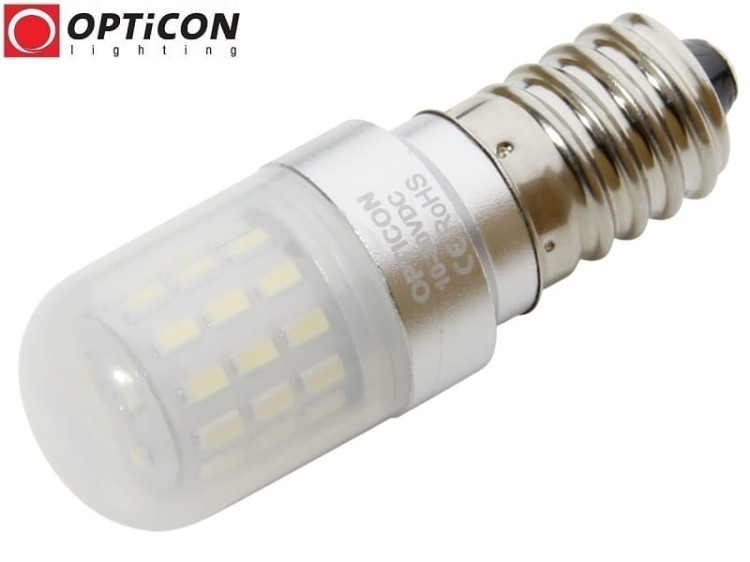 Żarówka LED E14 3W 10-30V AC/DC 39x SMD 3014 Biały Zimny 6000K 12V 24V OPTICON